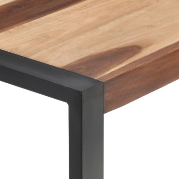 vidaXL Τραπεζαρία 120x60x75cm από Μασίφ Ξύλο 1 τεμ.