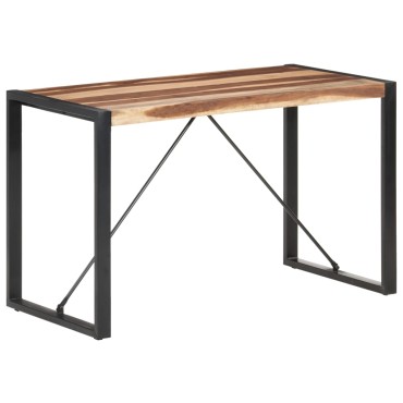 vidaXL Τραπεζαρία 120x60x75cm από Μασίφ Ξύλο 1 τεμ.