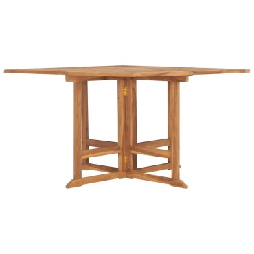 vidaXL Τραπεζαρία Κήπου Πτυσσόμενη 110x110x75cm από Μασίφ Ξύλο Teak 1 τεμ.