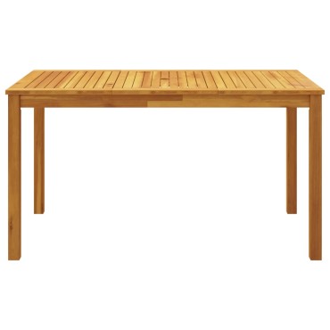 vidaXL Σετ Τραπεζαρίας Κήπου 5 τεμ. 140x80x74cm από Μασίφ Ξύλο Ακακίας