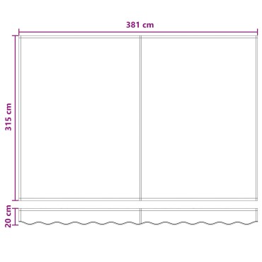 vidaXL Χειροκίνητο πλαίσιο τέντας με LED 4 x 3 μ