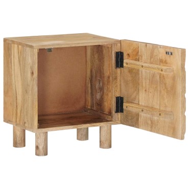 vidaXL Χειροποίητο Κομοδίνο Καφέ Τίκ 40x30x45cm 1 τεμ.