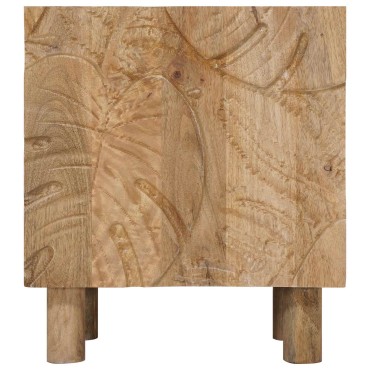 vidaXL Χειροποίητο Κομοδίνο Καφέ Τίκ 40x30x45cm 1 τεμ.