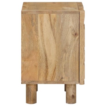 vidaXL Χειροποίητο Κομοδίνο Καφέ Τίκ 40x30x45cm 1 τεμ.