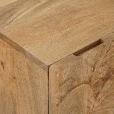 vidaXL Χειροποίητο Κομοδίνο Καφέ Τίκ 40x30x45cm 1 τεμ.