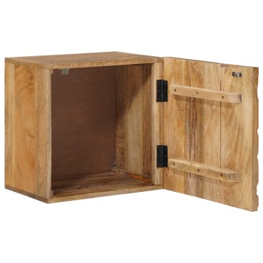 vidaXL Χειροποίητο Κομοδίνο Καφέ Τίκ 40x30x40cm Στερεό ξύλο μάνγκο 1 τεμ.