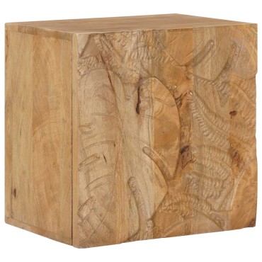 vidaXL Χειροποίητο Κομοδίνο Καφέ Τίκ 40x30x40cm Στερεό ξύλο μάνγκο 1 τεμ.