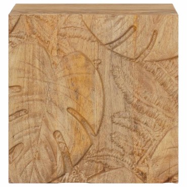 vidaXL Χειροποίητο Κομοδίνο Καφέ Τίκ 40x30x40cm Στερεό ξύλο μάνγκο 1 τεμ.