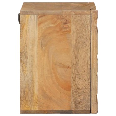 vidaXL Χειροποίητο Κομοδίνο Καφέ Τίκ 40x30x40cm Στερεό ξύλο μάνγκο 1 τεμ.