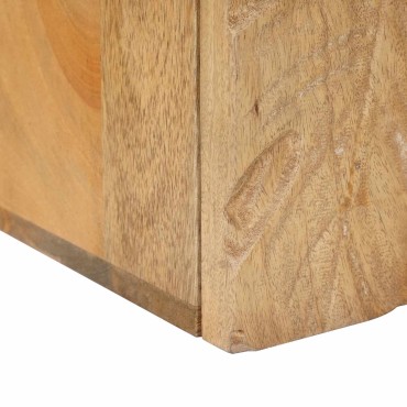 vidaXL Χειροποίητο Κομοδίνο Καφέ Τίκ 40x30x40cm Στερεό ξύλο μάνγκο 1 τεμ.