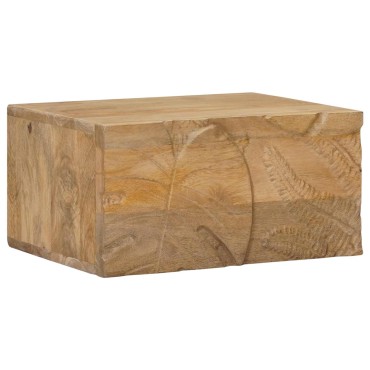 vidaXL Χειροποίητο Κομοδίνο Καφέ Τίκ 40x30x20 εκ 1 τεμ.
