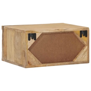 vidaXL Χειροποίητο Κομοδίνο Καφέ Τίκ 40x30x20 εκ 1 τεμ.