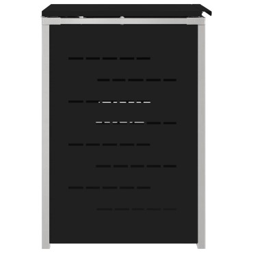 vidaXL Αποθήκευση Κάδου Γυρίσματος for 1 Bin 240L Μαύρο