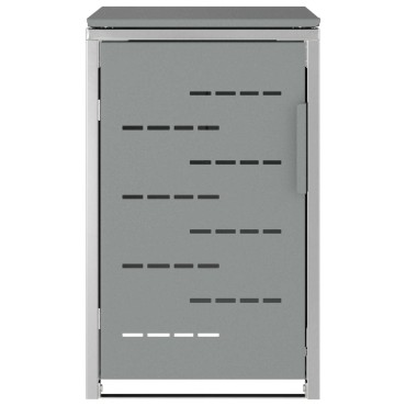 vidaXL Αποθήκευση Κάδου Γυρίσματος for 1 Bin 240L Γκρι