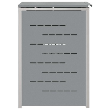 vidaXL Αποθήκευση Κάδου Γυρίσματος for 1 Bin 240L Γκρι