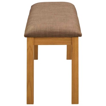 vidaXL Καθιστικό Σαλονιού 95x32x45cm Στερεό Ξύλο Δρυός Γκρι