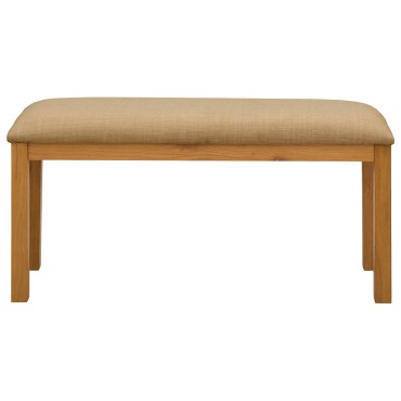 vidaXL Καθιστικό Σαλονιού 95x32x45cm Στερεό Ξύλο Δρυός Μπεζ