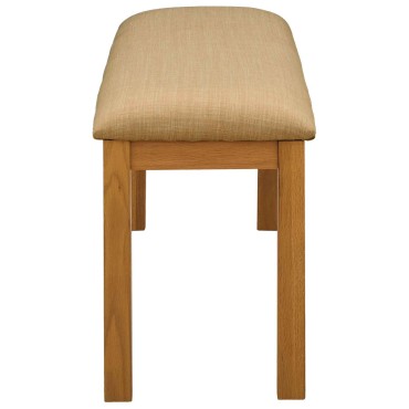 vidaXL Καθιστικό Σαλονιού 95x32x45cm Στερεό Ξύλο Δρυός Μπεζ