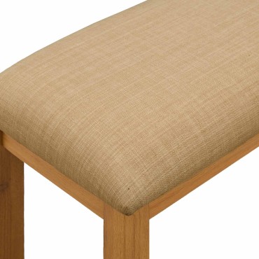 vidaXL Καθιστικό Σαλονιού 95x32x45cm Στερεό Ξύλο Δρυός Μπεζ