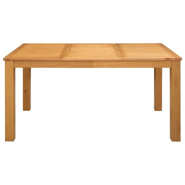 vidaXL Τραπεζαρία 150x85x75cm Στερεό Ξύλο Δρυός Φυσικό Ορθογώνιος 1 τεμ.