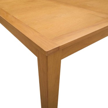 vidaXL Τραπεζαρία 150x85x75cm Στερεό Ξύλο Δρυός Φυσικό Ορθογώνιος 1 τεμ.