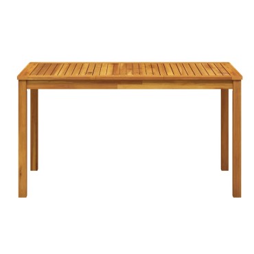 vidaXL Τραπέζι Κήπου 140x80x74cm από Μασίφ Ξύλο Ακακίας 1 τεμ.