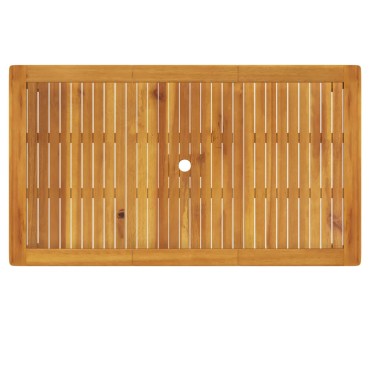 vidaXL Τραπέζι Κήπου 140x80x74cm από Μασίφ Ξύλο Ακακίας 1 τεμ.