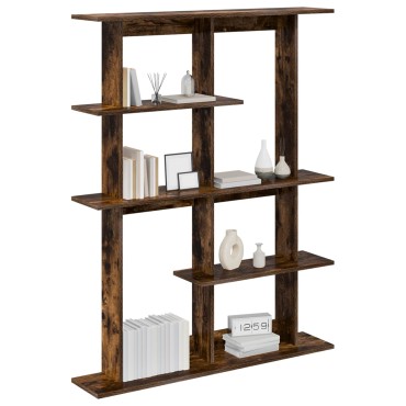 vidaXL Ράφι Τοίχου Καπνισμένο Ξύλο Δρυός 102x20x130cm 1 τεμ.
