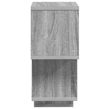 vidaXL Πλωτό ράφι Επιτοίχιο Γκρι Sonoma 87x20x55 εκ