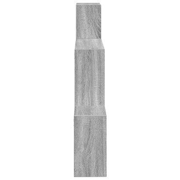 vidaXL Ράφι Τοίχου Επιτοίχιο Γκρι Sonoma 91,5x15x76 εκ 1 τεμ.