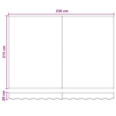 vidaXL Ανταλλακτικό πανί τέντας για 2,5x2 μ. Άμμος Πολυεστέρας