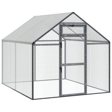 vidaXL Κλουβί Πουλιών Ανθρακί 181,5 x 221 x 173,5 εκ