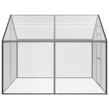 vidaXL Κλουβί Πουλιών Ανθρακί 181,5 x 221 x 173,5 εκ
