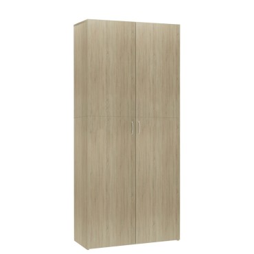 vidaXL Παπουτσοθήκη Sonoma Δρυς 80x35,5x180cm από Επεξ. Ξύλο