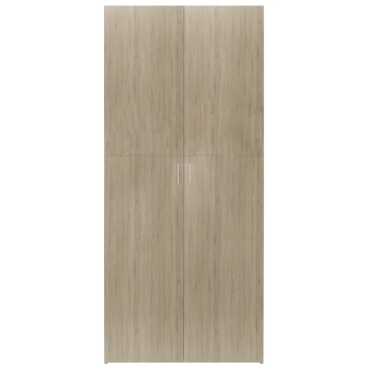 vidaXL Παπουτσοθήκη Sonoma Δρυς 80x35,5x180cm από Επεξ. Ξύλο