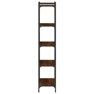 vidaXL Βιβλιοθήκη 5 Επιπέδων Καφέ Δρυς 60x30x154cm Επεξεργ. Ξύλο 1 τεμ.