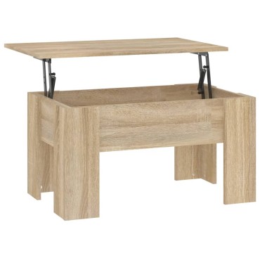 vidaXL Τραπεζάκι Σαλονιού Sonoma Δρυς 79x49x41cm Επεξεργασμένο Ξύλο 1 τεμ.