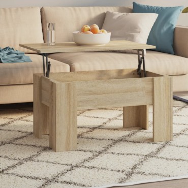 vidaXL Τραπεζάκι Σαλονιού Sonoma Δρυς 79x49x41cm Επεξεργασμένο Ξύλο 1 τεμ.