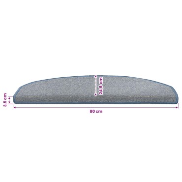 vidaXL Αυτοκόλλητα Ματ Σκαλοπατιών 15 τεμ. 80 x 24,5 x 3,5 εκ.