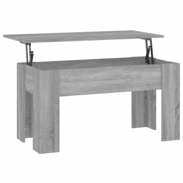 vidaXL Τραπεζάκι Σαλονιού Γκρι Sonoma 101x49x52cm Επεξεργασμένο Ξύλο 1 τεμ.