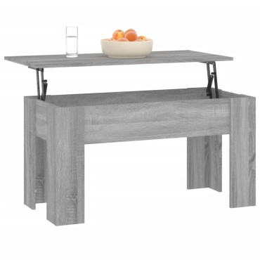 vidaXL Τραπεζάκι Σαλονιού Γκρι Sonoma 101x49x52cm Επεξεργασμένο Ξύλο 1 τεμ.