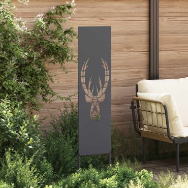vidaXL Οθόνη Ιδιωτικότητας Κήπου Animal Print Ανθρακί 32 χ 140 εκ