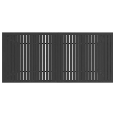 vidaXL Τραπέζι Κήπου Ανθρακί 190x80x72cm Ατσάλινο 1 τεμ.