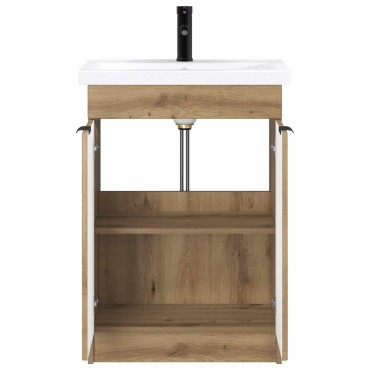 vidaXL Σετ Επίπλων Μπάνιου Artisan Δρυς 56x37,5x81 εκ