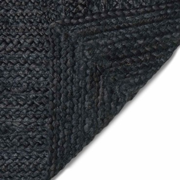 vidaXL Χαλί Περιοχής Σκούρο Γκρι 120x170cm Γιούτα