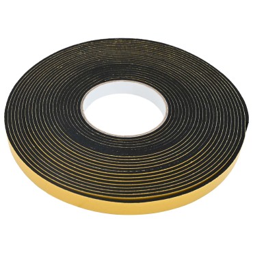 vidaXL Αυτοκόλλητη ταινία αφρού 5 τμχ. Μαύρο 15mm x 10m Χ foam CR