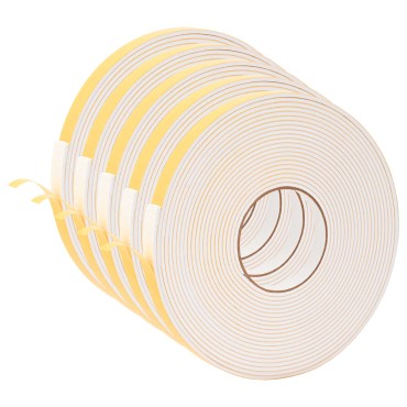 vidaXL Αυτοκόλλητη ταινία αφρού 5 τμχ. Λευκό 15mm x 10m Χ foam CR