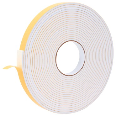vidaXL Αυτοκόλλητη ταινία αφρού 2 τμχ. Λευκό 20 χιλ. x 10 μ. Χ foam CR