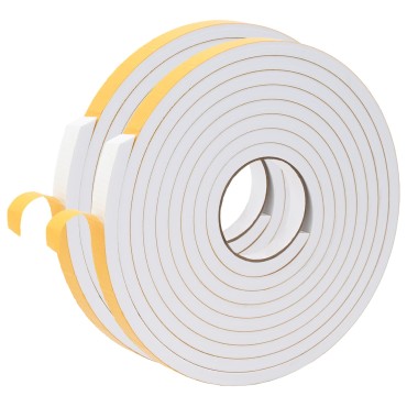 vidaXL Αυτοκόλλητη ταινία αφρού 2 τμχ. Λευκό 20mm x 5m Χ foam CR