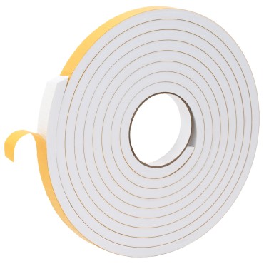 vidaXL Αυτοκόλλητη ταινία αφρού 10 τμχ. Λευκό 20mm x 5m Χ foam CR